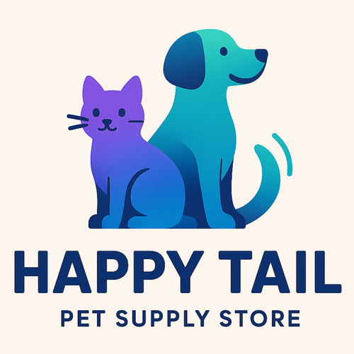 Happy tail pet supply store logo
